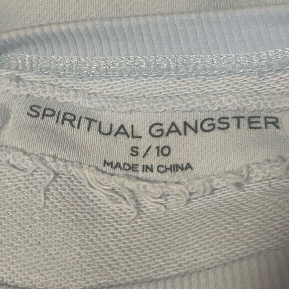 Spiritual Gangster Kids Light Blue Preowned Sz S (10) Sweatshirt - Picture 4 of 6